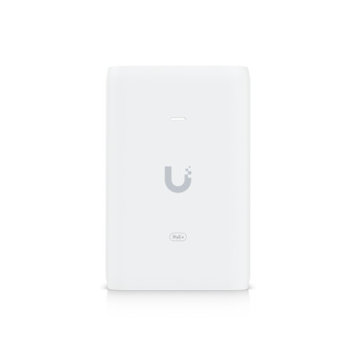 PoE адаптер, Ubiquiti, U-PoE+, PoE Injector 48VDC 30W Gbit, 802.3af,802.3at, 10/100/1000Mbps Ethernet, 100-240V AC