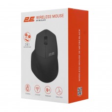 Мышь 2E, 2E-MF280WBK, Wireless, optical,1600 dpi, 3 button, 1 AA, Wi-fi, USB, Черный 