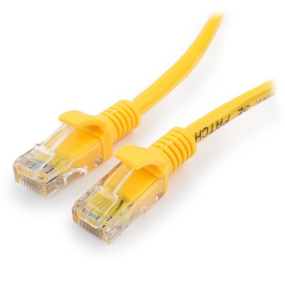 Патч-корд Cablexpert PP12-15M/Y, желтый Cable Patch cord UTP 5e-Cat 15 m