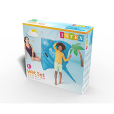 Надувная игрушка для катания верхом Скат (Stingray) 185 х 145 см, INTEX, 57576NP, Винил, 3+, Фотореалистичная печать, С ручками, Синяя, Цветная коробка