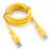 Патч-корд Cablexpert PP12-1.5M/Y, желтый Cable Patch cord UTP 5e-Cat 1.5 m
