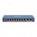 Сетевой коммутатор Hikvision DS-3E0310HP-E Switch 8+2 port 10/100M 7xPoE, 1xRJ45 Hi PoE, 2xRJ45 GE Uplink, PoE 110W