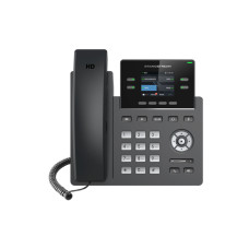 IP телефон, Grandstream, GRP2612W,4 SIP аккаунта, 4 линии, цветной LCD, PoE, 16 virtualBLF, Wi-Fi, без блока питания
