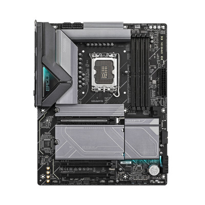 Материнская плата, Gigabyte, Z890 EAGLE WIFI7 (4719331864927), LGA1851, iZ890, 4xDDR5 9200(OC)/6400/6200/6000/5800/5600, 4xSATA3, 4xM.2 (2*PCI-E 4.0x4/x2, 1*PCI-E 5.0x4/x2, 1*PCI-E 4.0x4/x2 или SATA3), Raid, 1*DP, 1*USB4(R) USB Type-C(R), 3xPCI-Ex16, WiFi
