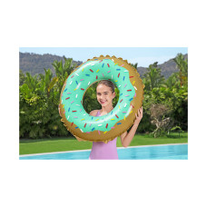 Круг для плавания Sweet Donut 91 см, BESTWAY, 36300, Винил, 10+, Оригинальной формы, Зелёный, Цветная коробка