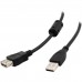 Кабель USB, Cablexpert CCF-USB2-AMAF-15, 4.5m Cable (удлинитель) Type Am- Af, USB 2.0, black Кабель USB, Cablexpert CCF-USB2-AMAF-15, 4.5m Cable (удлинитель) Type Am- Af, USB 2.0, black
