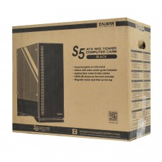 Корпус ATX midi tower Zalman S5 Black, (без БП), Черный 