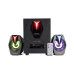 Акустическая система, Microlab, G100BT, 2.1, Bluetooth 5,0, FM радио, LED подсветка, 6 цветов, 20 Гц - 20 кГц, 3,5 мм, USB, SD-карта, Черный Акустическая система, Microlab, G100BT, 2.1, Bluetooth 5,0, FM радио, LED подсветка, 6 цветов, 20 Гц - 20 кГц, 3,5 мм, USB, SD-карта, Черный
