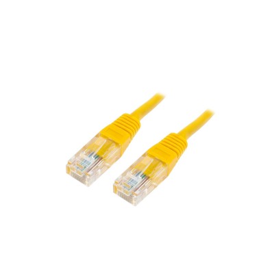 Патч-корд Cablexpert PP6U-0.25M/Y, жёлтый Cable Patch cord UTP 6-Cat 0.25 m