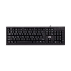 Клавиатура, XG, XK-100UB, Ультратонкая, USB, Кол-во стандартных клавиш 104, Анг/Рус/Каз, Чёрный