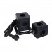 Сетевой фильтр + зарядка Ritmix RM-292C, 2m, Чёрный 9 (2x5) розеток, 2 USB-A + USB Type-C, black