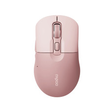 Компьютерная мышь, Rapoo, M308 Silent, Оптическая, 1200/1600/2400 dpi, Беспроводной, 2.4 Ггц., Bluetooth 5.0, Эффективная дистанция 10 м., 1*АА, Батарейки в комплекте, Розовый