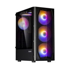 Компьютерный корпус, Zalman, N4 Rev.1, Mid Tower, ATX/mATX/Mini-ITX, USB 3.01/USB 2.02, HD Audio/Mic, 3*120/140 мм с RGB LED подсветкой, Высота процессорного кулера до 163 мм, Длина видеокарты до 315 мм, Количество отсеков 2*3.5"/2*2.5", размеры