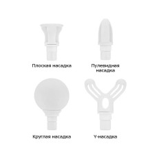 Перкуссионный массажер, Kitfort, КТ-5928, 6 скоростей работы, 4 насадки, Мощность 5 Вт, Цвет салатовый