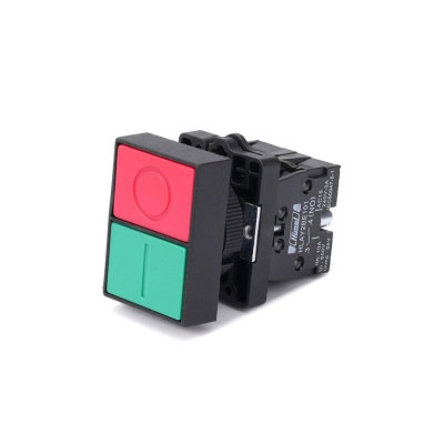 Кнопка Пуск-Стоп, Himel, HLAY2EL8325, 1НО+1НЗ 2 утопленные кнопки зел и красн