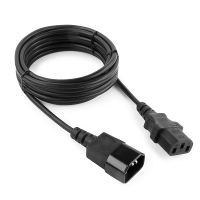 Кабель питания, Cablexpert PC-189-VDE, 1.8м Cable power, C13 - C14, системный блок/монитор - ИБП, black