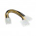 Переходник питания Cablexpert CC-PSU-81 Cable converter for power supply, 2 x Molex f -> 8 pin m Переходник питания Cablexpert CC-PSU-81 Cable converter for power supply, 2 x Molex f -> 8 pin m