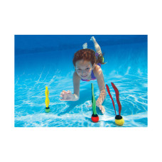 Набор игрушек для ныряния Underwater Fun Balls, INTEX, 55503, Винил/неопрен, 3 штуки в комплекте, Блистер