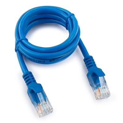 Патч-корд Cablexpert PP10-1M/B, синий Cable Patch cord UTP 5e-Cat 1 m
