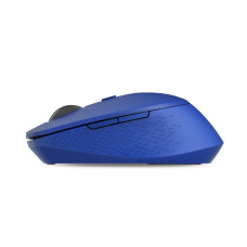 Компьютерная мышь, Rapoo, M300, Оптическая, колесо прокрутки,1600dpi, 2.4G, Bluetooth 3.0/4.0, Multi-mode, Беспроводной 2.4 ГГц, Эффективная дистанция 10 м., Батарейки в комплекте, До 12 месяцев на одном заряде батареек, Синий