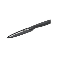 Нож многофункциональный, Tefal, Comfort K2213904, 12см, Универсальный, Пластик, Нержавеющая сталь, Чехол, Черный