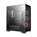 Компьютерный корпус, Deepcool, CG580 4F R-CG580-BKADA4-G-1, ATX/Micro ATX/Mini-ITX, USB 3.1*1/3.0*2, HD-Audio, 4*120мм ARGB, Высота процессорного кулера до 176мм, Длина VGA до 410мм (до 262 мм с радиатором), 2*3.5"/2*2.5", Сталь 0,6, 437х235х501