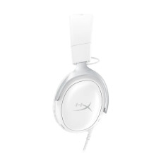 Гарнитура, HyperX, BS7C1AA, Cloud III - Gaming Headset (White), Микрофон съёмный гибкий, Динамики 53 мм, 150 мВт, 15-25000 гц, Блок управления звуком USB удлинитель, Белый
