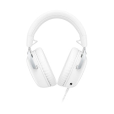 Гарнитура, HyperX, BS7C1AA, Cloud III - Gaming Headset (White), Микрофон съёмный гибкий, Динамики 53 мм, 150 мВт, 15-25000 гц, Блок управления звуком USB удлинитель, Белый
