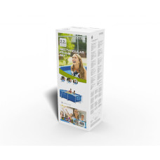 Каркасный бассейн Rectangular Frame 220 x 150 х 60 см, INTEX, 28270NP, Винил, 1662 л., Стальной каркас, Синий, Цветная коробка