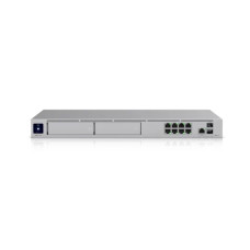 Сетевой маршрутизатор, Ubiquiti, UDM-Pro-Max, Dream Machine, LAN: 8 портов GbE RJ45, 1 порт 10G SFP+, WAN: 1 порт 2.5 GbE RJ45, 1 порт 10G SFP+, Встроенный AC 100-240V, 100W. поддержка DC резервного питания, 60Вт, Стоечный