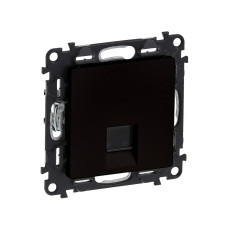 Информационная розетка одиночная, Legrand, 756340 Valena Life, RJ45 Кат.5е UTP с лиц. пан. антрацит
