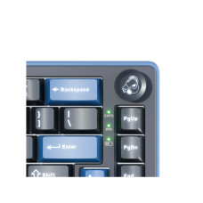 Клавиатура, Ducky, OK-M-65, Baby Switch DKOKM2567-KYRUPDCOCH1, Игровая, Механическая, 65%, Ducky Linear Inductive Switch, USB, 2,4 ГГц, Bluetooth, Подсветка RGB, Размер: 452x150x41 мм., Анг/Рус, Чёрный