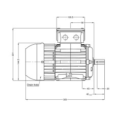 Асинхронный электродвигатель, WEG, 17928295, WGOST-L71, 1.1 kW, 2 Пол, B3T, 220/380 В, 50 Гц, IE1, IP55, Std.