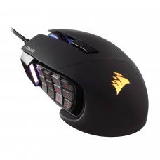 Мышь Corsair, Scimitar RGB, Optical, 18000 dpi, USB, Черный 