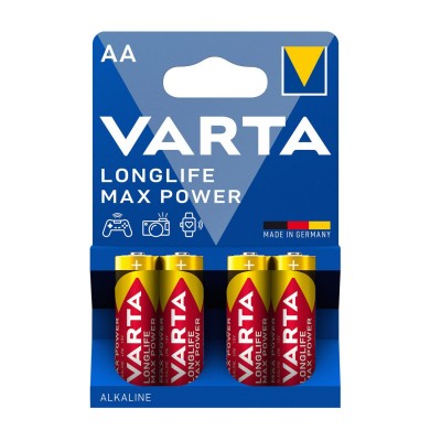 Батарейки Varta AA (LR6/MN1500) [4706-4] Max Tech, alkaline, комплект - 4 штуки, [4706-4]