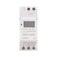Таймер цифровой, Deluxe, THC15A AC 220V, недельный, (аналог ТЭ-15)