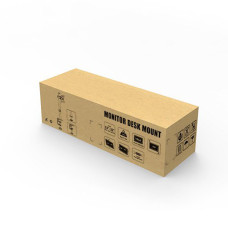 Настольный кронштейн для мониторов, Brateck, LDT12-C024N, 13"-32", Нагрузка 2х8 кг., Наклон +/- 45°, Поворот +/- 90°, Вращение монитора +/- 180°, VESA 75x75,100x100