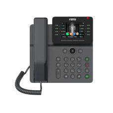 IP-телефон, Fanvil, V64, 12 линии SIP, 2xGE PoE, bluetooth, WIFI, USB, цветной экран 480x320, конференц-связь на 6 участников, до 21 DSS клавиши, блок питания в комплекте