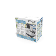 Фильтрующий песочный насос Krystal Clear для бассейнов, INTEX, 26646, Пластик, 7949 л/час., Встроенный таймер и манометр, Серый, Цветная коробка