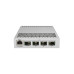 Коммутатор, MikroTik, CRS305-1G-4S+IN, Cloud Router Switch, 1xGigabit LAN, 4 x SFP+ cages, RouterOS/SwitchOS (dual boot), metallic desktop case, PSU, PoE-IN 802.3af/at, -40°C to 70°C