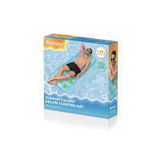 Пляжный матраc для плавания Summer Colors 188 х 71 см, BESTWAY, 43015, Винил, Двухкамерный, Голубой/Коричневый/Фиолетовый в ассортименте, Пакет