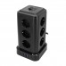Сетевой фильтр + зарядка Ritmix RM-2124, 2m, Чёрный 12 розеток, 4 USB, black