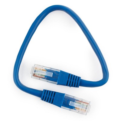 Патч-корд Cablexpert PP10-0.25M/B, синий Cable Patch cord UTP 5e-Cat 0.25 m