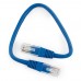 Патч-корд Cablexpert PP10-0.25M/B, синий Cable Patch cord UTP 5e-Cat 0.25 m