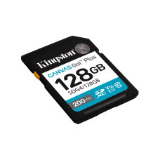 Карта памяти, Kingston, SDG4/128GB, SDXC 128GB, Canvas Go Plus, C10, UHS-I, U3, V30