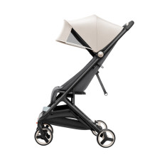 Детская коляска, Qborn, MITU, Folding Baby Stroller, Прогулочная, Складная конструкция, Защита от солнца UPF50+, Максимальная нагрузка 15кг, Бежевый