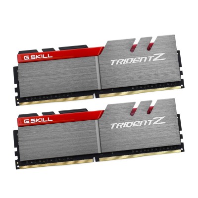 Оперативная память G.Skill Trident Z, F4-3200C16D-32GTZ DDR4, 32 GB, grey/red DIMM kit <3200MHz> (2x16GB), 16-18-18-38