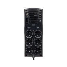 Источник бесперебойного питания, APC, Back-UPS Pro BR1500G-GR, Линейно-интерактивный, Мощность 1500ВА/865Вт, Напольный, 230В, Вых: 6x Schuko, AVR, LCD, User Replaceable Battery, APCRBC124, Чёрный