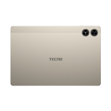 Планшет, TECNO, MEGAPAD 10 T1001, 4G, LTE, 10,1", HD+, 800x1280, MediaTek MT8786 (G80), 4GB, 256GB, 7000 mAh, 13MPx/5MPx, 18W, Android 14, (Champagne Gold) Золотистый