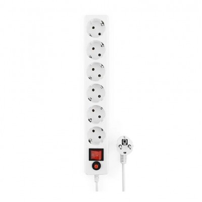 Сетевой фильтр Гарнизон EHW-10, 3м, Белый 6 розеток, white
